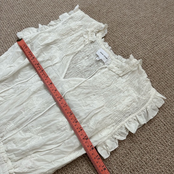 Boho white summer mini dress - Picture 8 of 11